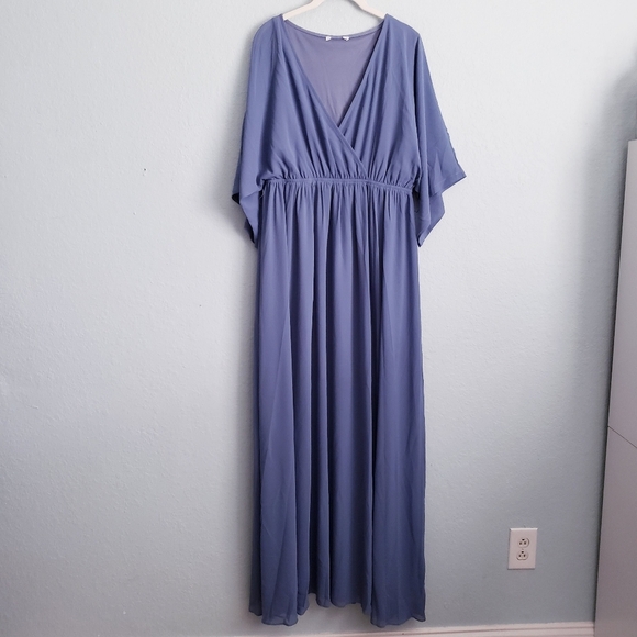 Baltic Born Kia Kimono Whisper Blue Maxi Dress - Picture 2 of 5